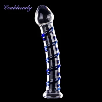 Crystal Pyrex Glass Dildo Penis Anal Butt Plug Prostate Massager G-spot Female Masturbator Sex toys For Women Man 4