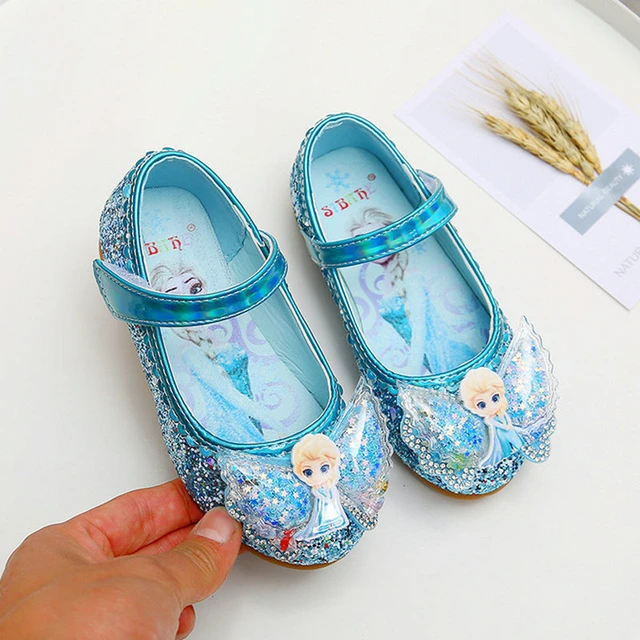 Disney Children Princess Frozen Shoes  Children Elsa Princess Sandals -  Disney Girls - Aliexpress