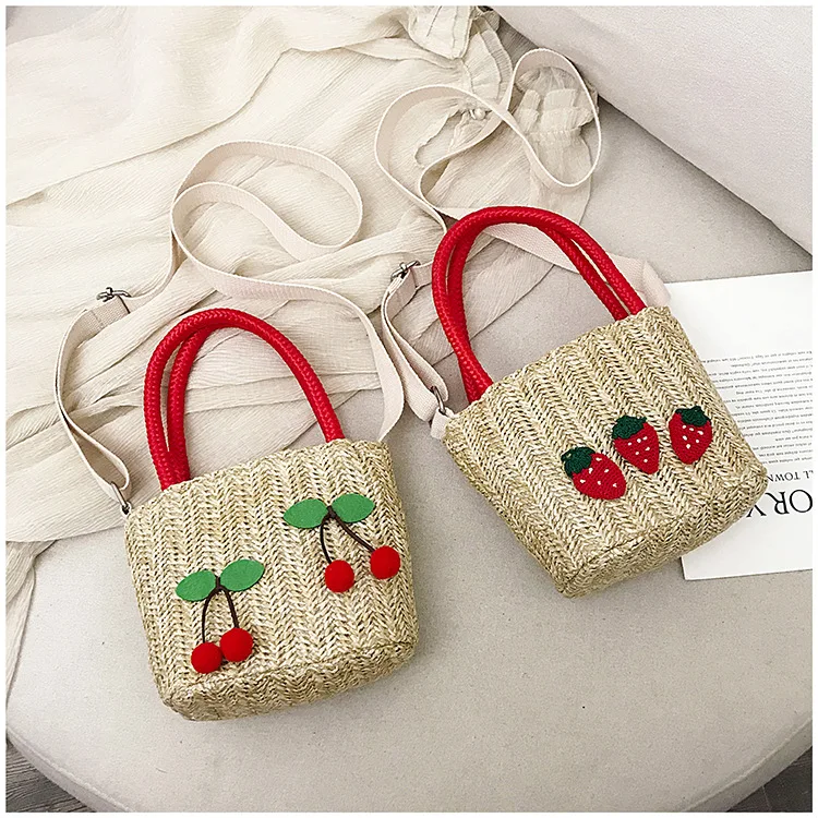 

Straw Bag WOMEN'S Bag 2019 New Style Popular Summer Hipster Shoulder Bag/ Hand Bag Square Sling Bag Knitted Messenger Bag