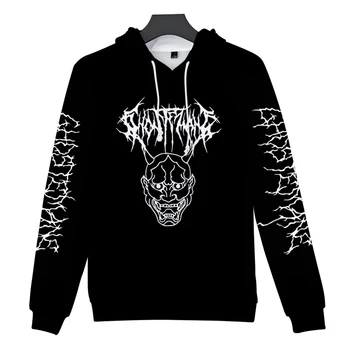 

Ghostemane Blackmage World Tour Rock Music Logo 3D print Hooded sweatshirt Men/Women Casual Hip hop Hoodies Clothes