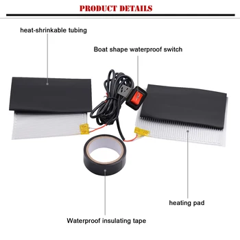 

Dustproof Heated Grip Kit Replacement Film Non-destructive 12V Handlebars