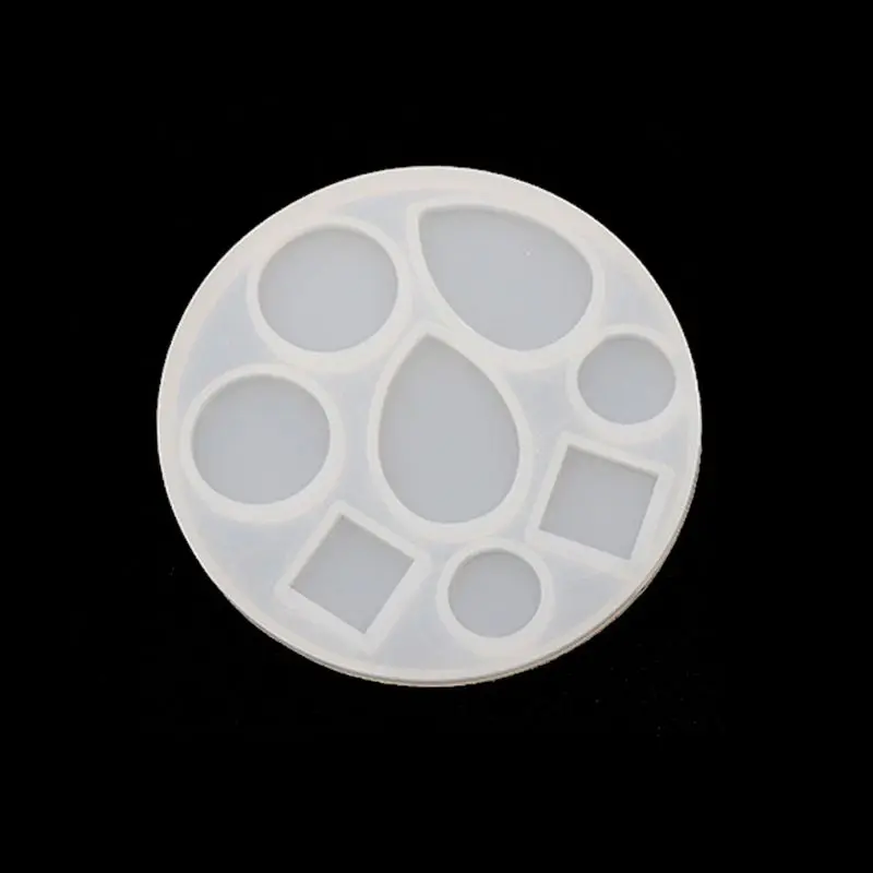 DIY геометрические круглые квадратные каплеобразные серьги кулон полимерная форма ювелирные изделия