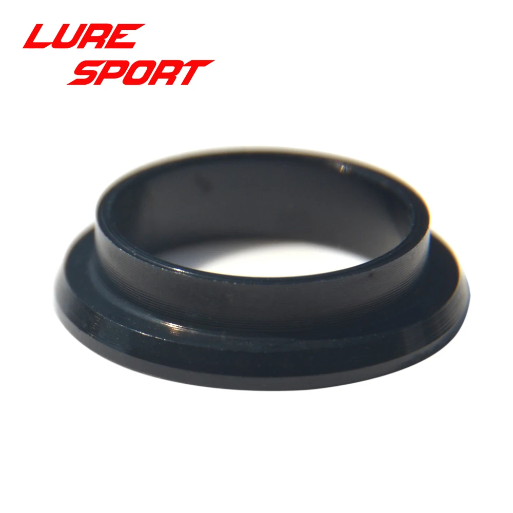 LURESPORT 10 шт. алюминиевое кольцо для телевизоров, катушка для сиденья, заднее кольцо, ветровая проверка, стержень, строительный компонент, ремонт, Удочка DIY, аксессуар - Цвет: Black