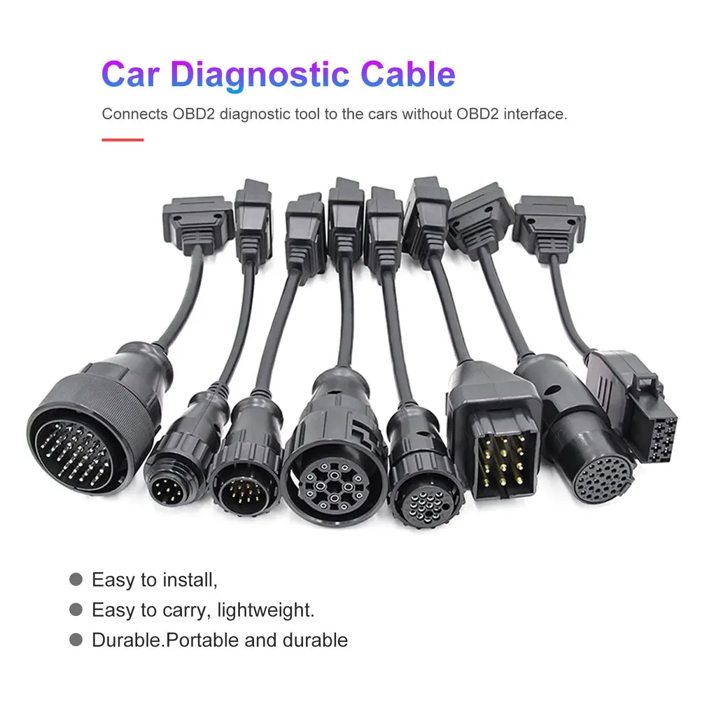 Кабели для грузовиков Pro OBD2 OBDII автомобильные кабельные тележки диагностический