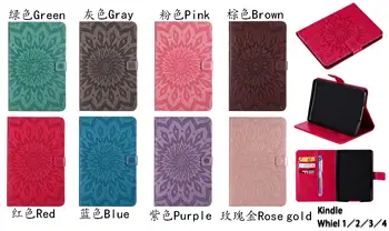 

Origami Thin Smart Stand PU Leather Protective Shell For Amazon Kindle Paperwhite 1 2 3 4 Magnetic Case Coque+Stylus Pen.
