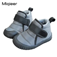 

Winter Children Snow Boots For Baby Boys Girls Waterproof Casual Shoes Korean Style Plush Warm Kids Boots Soft Non-Slip Sneakers