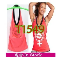 Лидер продаж хлопковая одежда Фитнес Спорт бег одежда топы жилет женские выскокие сапоги с отворотами T1549