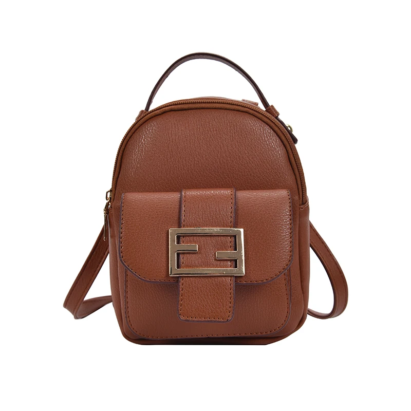

2019 New Solid Color Women's Backpacks High Quality Luxury Leather Backpack Korean Style Fashion School Bags For Girl Travel Bag