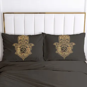 

3D Printed Pillowcases Pillow Case Soft Home Chair Decorative Pillow Covers Cover 70x70cm 65x65cm Glod Black Printed Design