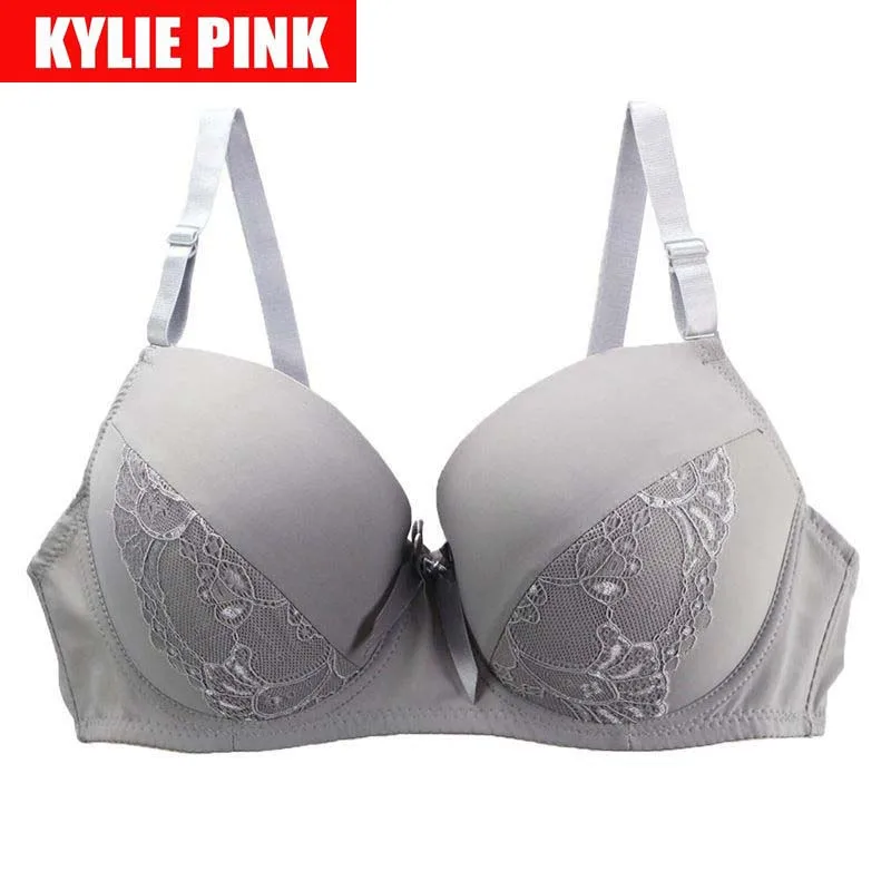Женский кружевной бюстгальтер KYLIE розовый на косточках Размеры: 90 95
