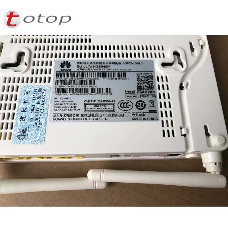 Новинка 99% Huawei gpon onu hg8546m 1GE + 3FE Voice WIFI USB английская прошивка ont совместима с hua wei