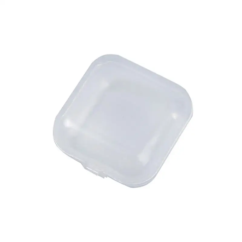 10Pcs Mini Plastic Storage Box Transparent Jewelry Storage Case Earrings Rings Finishing Boxes Small Items Storage Container