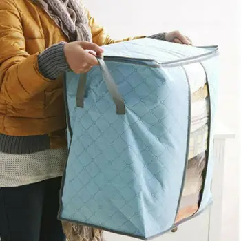 

Travel Tote Duffles Large Storage Bags Zipped Underbed Clothes Pillows Bedding Quilts Duvets Laundry