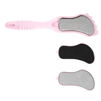 

1 Set Stainless Steel Foot File Dead Skin Remover Foot Grinding Tool Foot Dead Skin Grinder for Woman Man Adults (Pink)