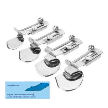 

DRELD A11 Swing Hemmer Domestic Sewing Machine Puller Flat Car Curling Device Presser Foot Overlock Folder Binder Swing Hemmer