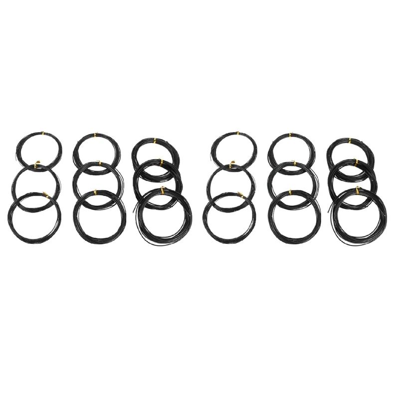 Quality Black Long Lasting Bonsai Training Wire Set of 3 Sizes