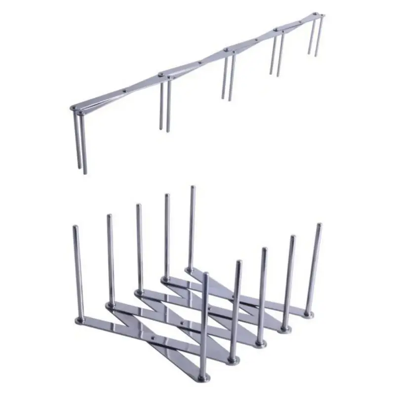Pot Lid Dish Holder Rack Steamer Shelf Tray Cookware Kitchen Accessories Adjustable Length Stainless Steel