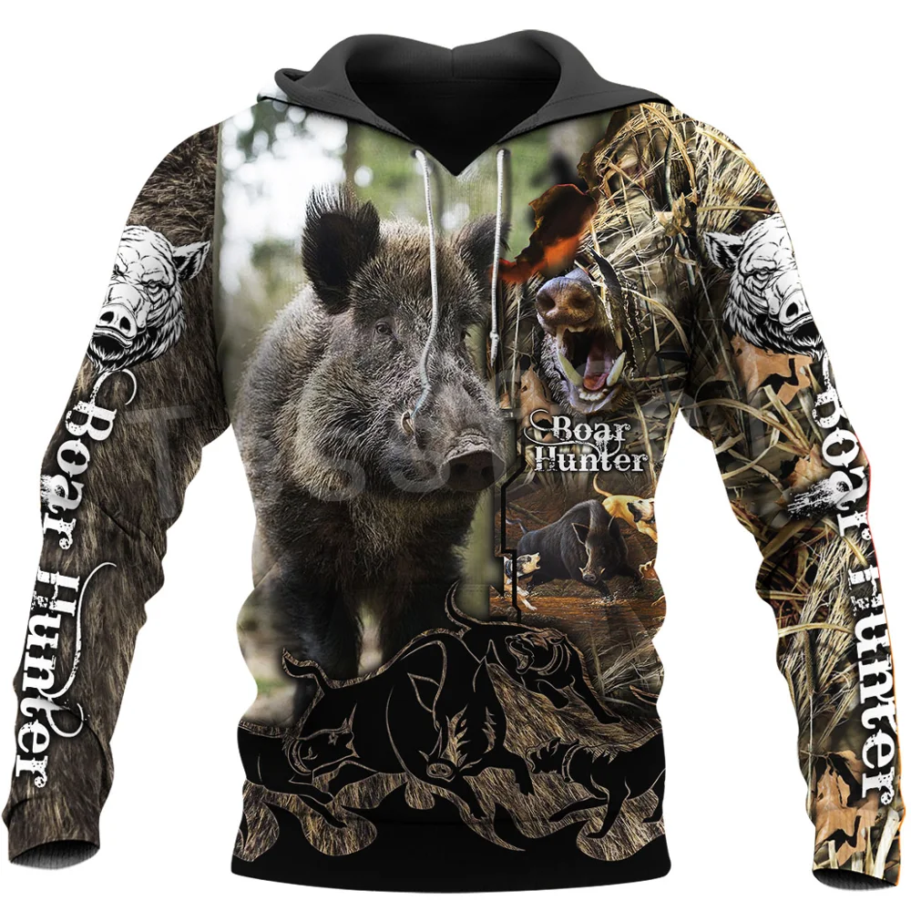 

Tessffel Hog Boar Hunter Animal Hunting Camo Tattoo 3DPrint Men/Women Autumn Pullover NewFashion Streetwear Funny Zip Hoodies 26