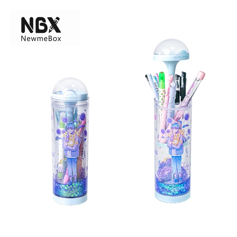 

новый 360° плывун пеналы школьные тумблер прозрачный NewmeBox пеналы для школы лифтинг пенал для карандашей пенал прозрачный школьный пенал