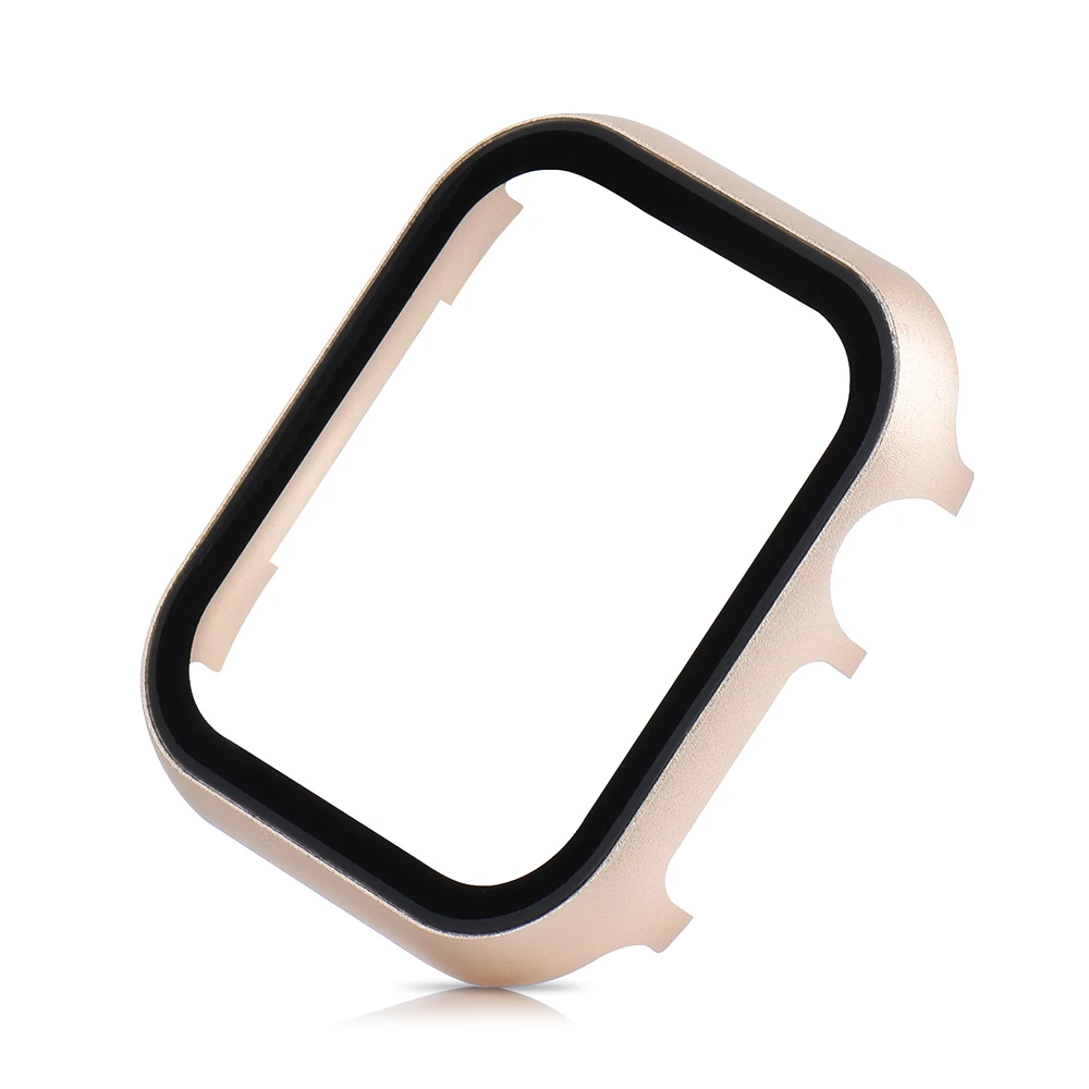 Металлический чехол и закаленное стекло для apple watch 42 мм 38 мм 44 мм 40 мм крышка iWatch 5 4 3 2 1 рамка защитный чехол для часов