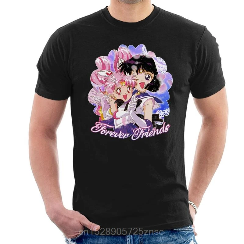 Забавная Футболка с принтом 2020 Мужская футболка надписью &quotForever Friends Chibimoon And Hotaru