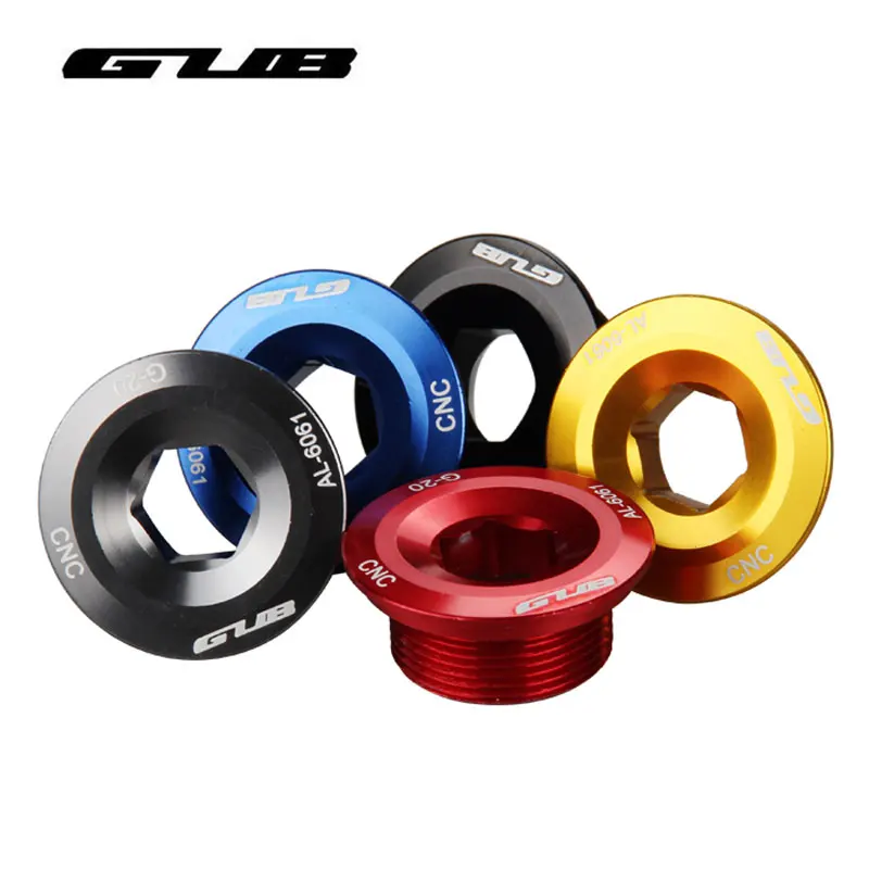 

GUB Crank Cover Crank Screw Cap M20 Aluminum alloy MTB Road Bike Crank Arm Crankset Fitting for SHIMANO BMX BB Axis Screws Parts