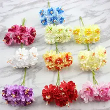 72 шт./упак. 3,8 см небольшой градиент искусственного цветка гвоздики для рукоделия венок Букеты Свадебные Скрапбукинг вечерние домашний декор