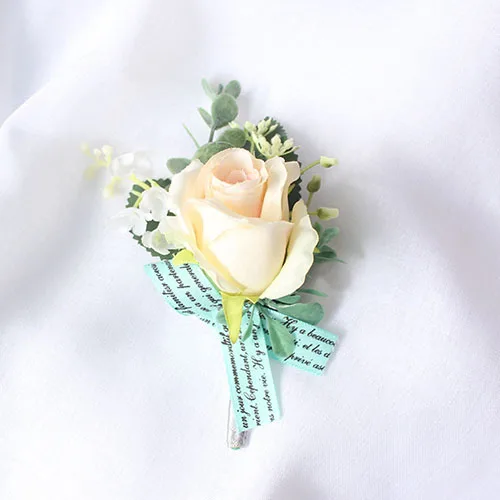 15065-wedding boutonniere roses silk flowers  (5)