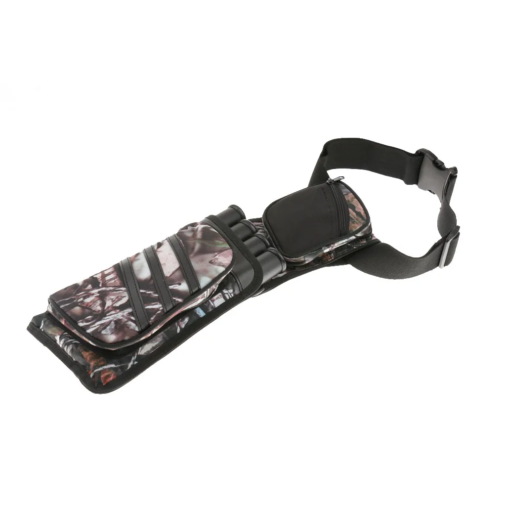 

4 Tube Arrow Quiver Multiple Pockets Hunting Archery Compound Bow Bag