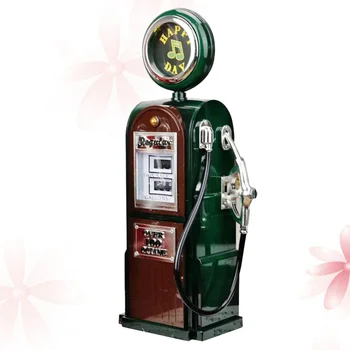 

Gas Station Music Box Creative Vintage Music Box Melody Box Desktop Decoration for Bar Restaurant Home (Green)