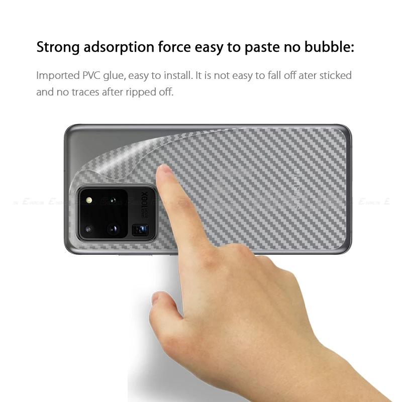 Мягкая 3D углеродное волокно задняя пленка для Samsung Galaxy Note 20 10 9 S21 S20 Ultra FE S10 Lite 5G