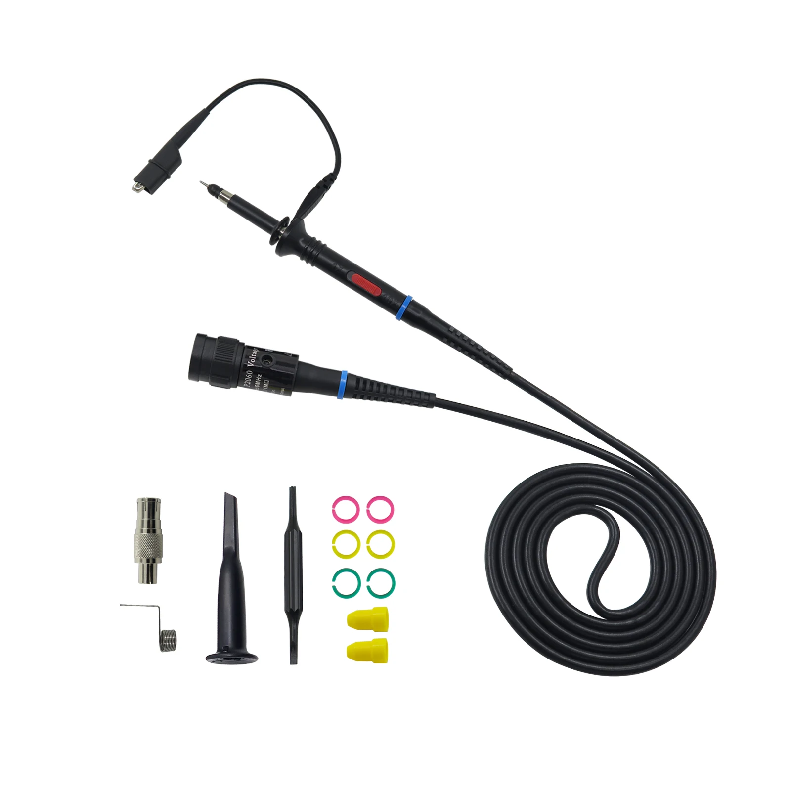 Description Picture 5 of itemYPioneer P2200 2PCS Oscilloscope Probes 100Mhz 200Mhz X1/X10 Fully Insulated BNC End Probe with Accessories Kit
