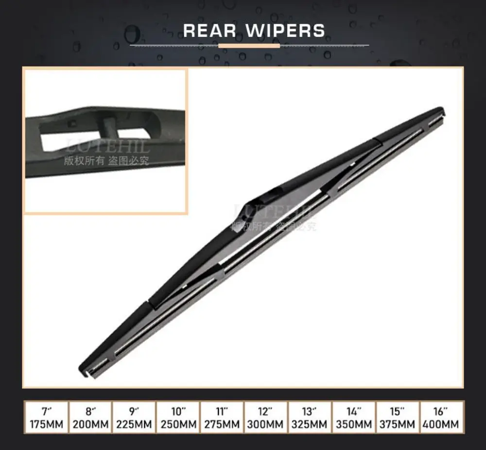 Für Hyundai ix35 LM 2010-2015 2011 2012 2013 2014 Wischer Vorne und Hinten Wischer Klingen Windschutzscheibe Windschutz Fenster Pinsel 24 "+ 16" + 12" – Detail 3