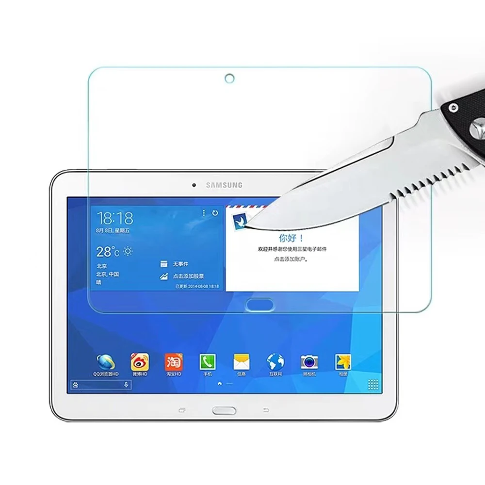 Glass verre incassable Glass protection integrale pour Samsung Tab 4 10.1  SM-T530 à prix pas cher