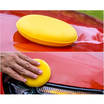 

Accessory Car Sponge Tool Supplies 12pcs Auto Waxing Stain remover Foam Pads