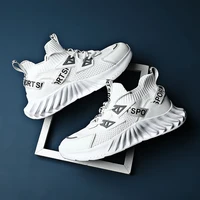 Sneakers Men Shoes 2021 Thick-soled Comfortable Sports Running Shoes White Breathable Big Size 46 Light and Soft Walking Jogging