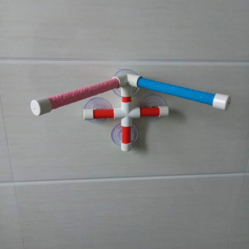 Parrot Claw Beak Grinding Bar Birds Shower Standing Stick Wooden Bar for Climbing and Biting Pet Toy Perches Stand Platform