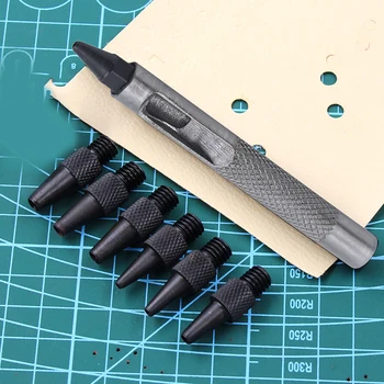 

Hole Punch Combination Set Convenient Tool Belt Round Hole Punch With Punching Eye Diy Leather Tool