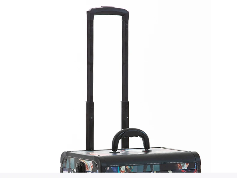 Cosmetic case Tattoos Toolbox Manicurist bag artist Makeup Bags barber Box Rolling Travel Luggage whell Suitcase