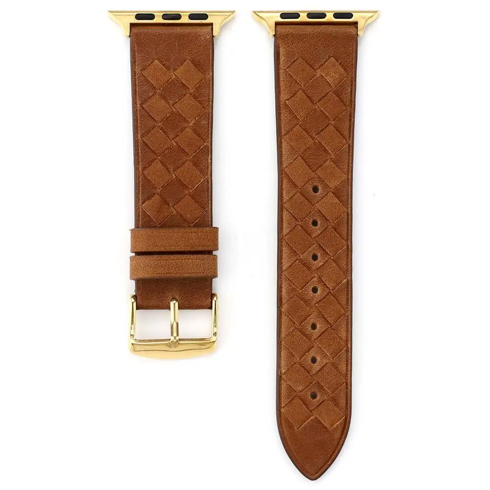 brown Ремешок из натуральной кожи для apple watch band pulseira apple watch 5 4 3 2 1 iwatch band correa 42 мм 38 мм 44 мм 40 мм ремешок для часов - Цвет ремешка: brown