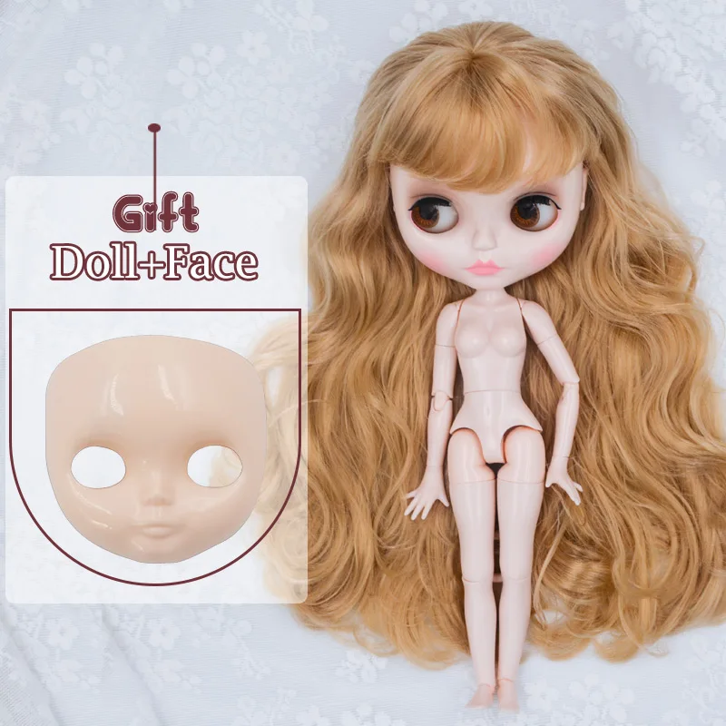 Neo Blyth кукла по индивидуальному заказу, NBL блестящее лицо, 1/6 OB24 BJD шарнирная кукла на заказ, куклы Blyth для девочки, подарок для коллекции YM01 - Цвет: FYM11