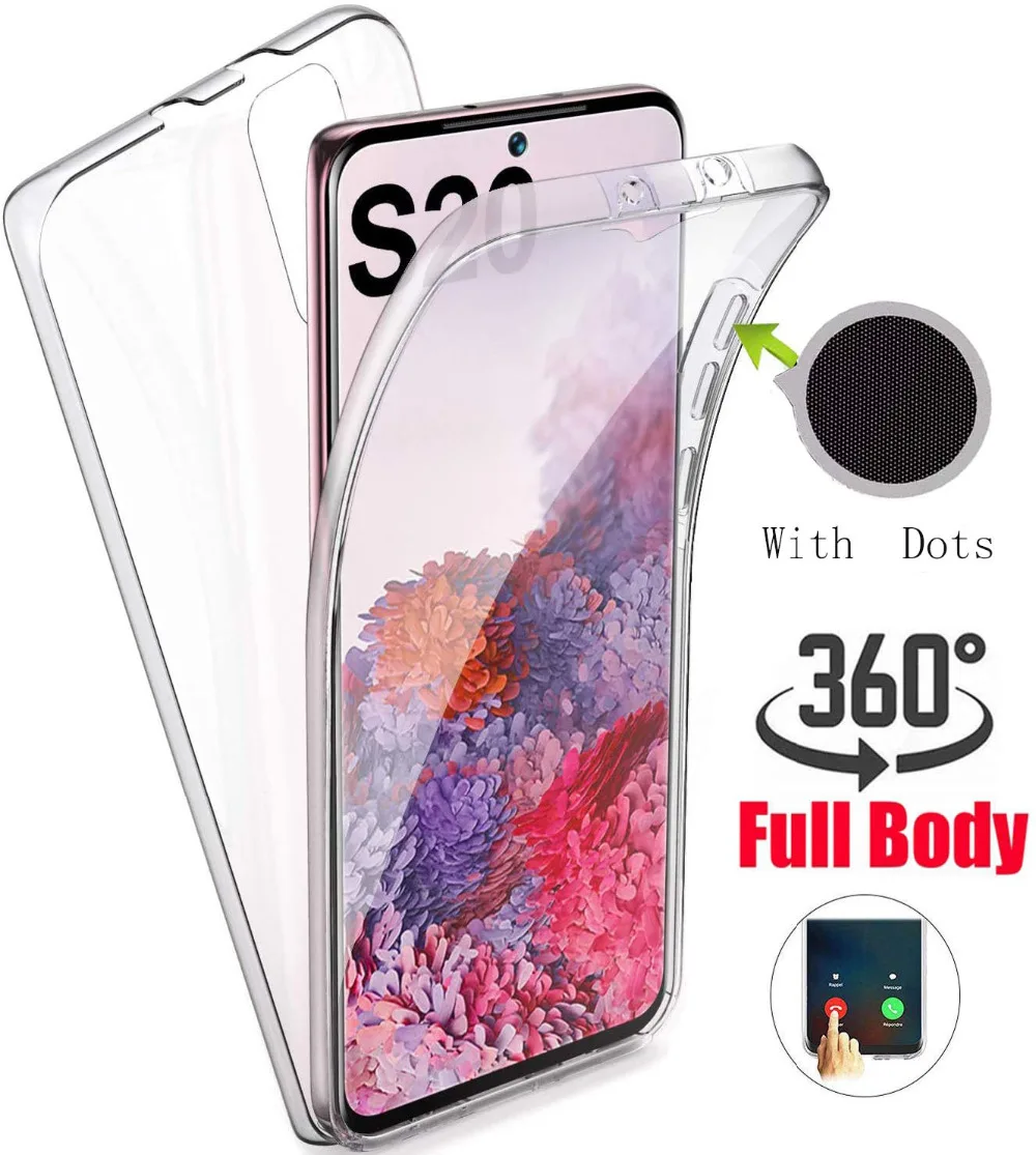 360 Degree Full Body Clear Soft Case Cover on sfor Samsung S20 A01 A51 A71 A81 A91 Note 10 Lite Full Protection Silicon Coque (4)