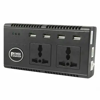 

Hot Sale Car Power Inverter 200W Accessories 4 Port USB Car Voltage DC 12V To 220V AC Accessories Auto Power Inverter