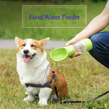 

Portable Dog Food Water Feeder Drinking Bowl Multifunction Water Bottle Puppy Cat Water Dispenser Pet Products