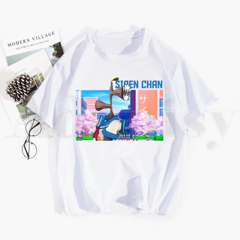 Siren Head Urban Legend Fears Horror SCP T Shirts Tops Tees Men Women Short Sleeve Casual Shirt Streetwear Funny | Мужская одежда
