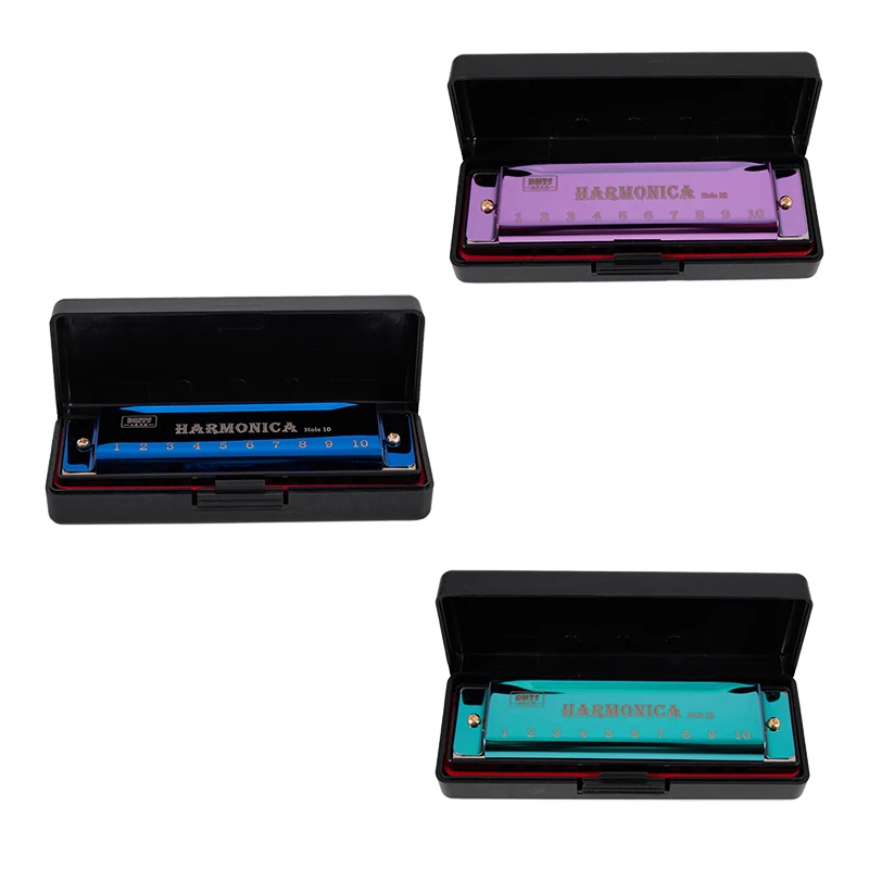 

DMTS 10 Holes Harmonica C Key Beginner Musical Instrument Child Educational Toy
