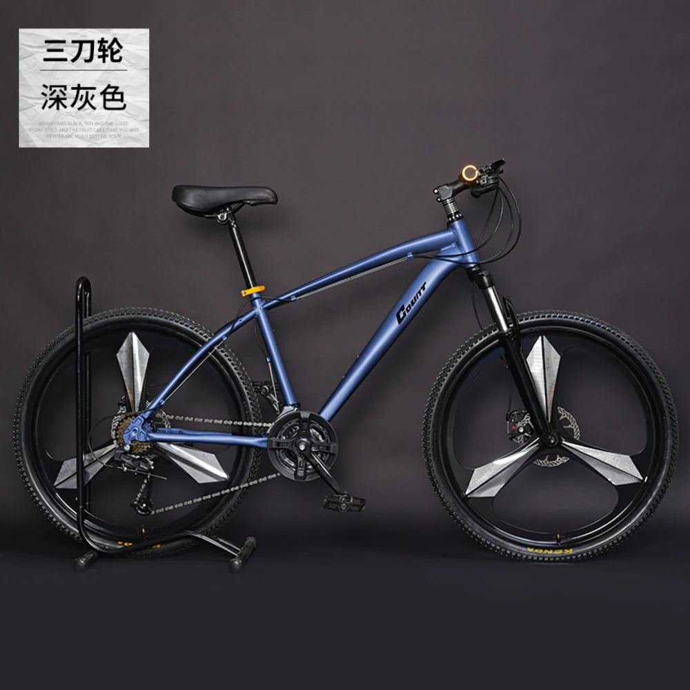 Discount New Brand Mountain Bike Aluminum Alloy Frame 24 27 30 Speed Disc Brake Mtb Bicycle Outdoor Sports Downhill Bicicleta 3