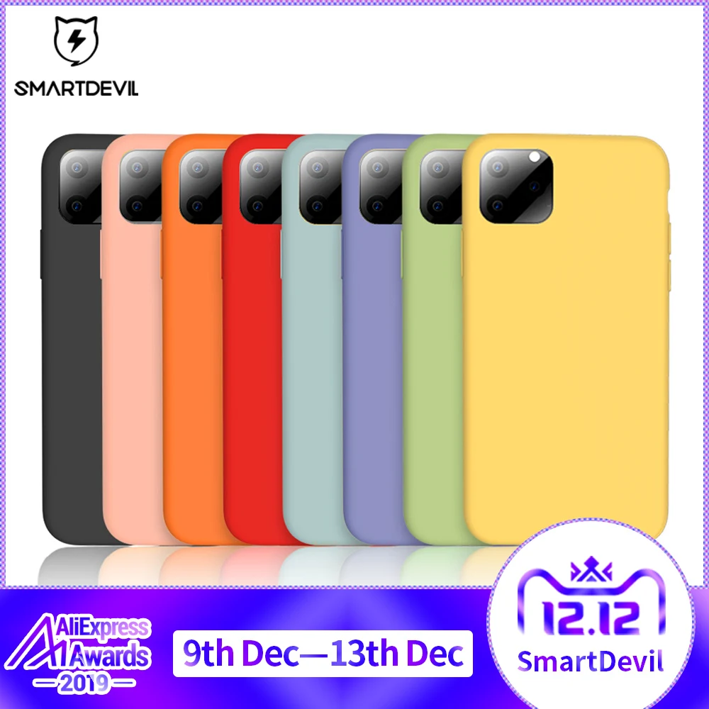 SmartDevil сплошной цвет силиконовый чехол для телефона для iphone 7 8 Plus XR X XS Max пары милый карамельный цвет мягкий простой модный чехол s