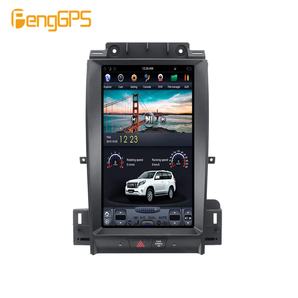 

13.3" Tesla Style Car Radio Vertical Screen For Ford Taurus 2012-2016 GPS Navigation Tape Recorder Headunit Multimedia Player