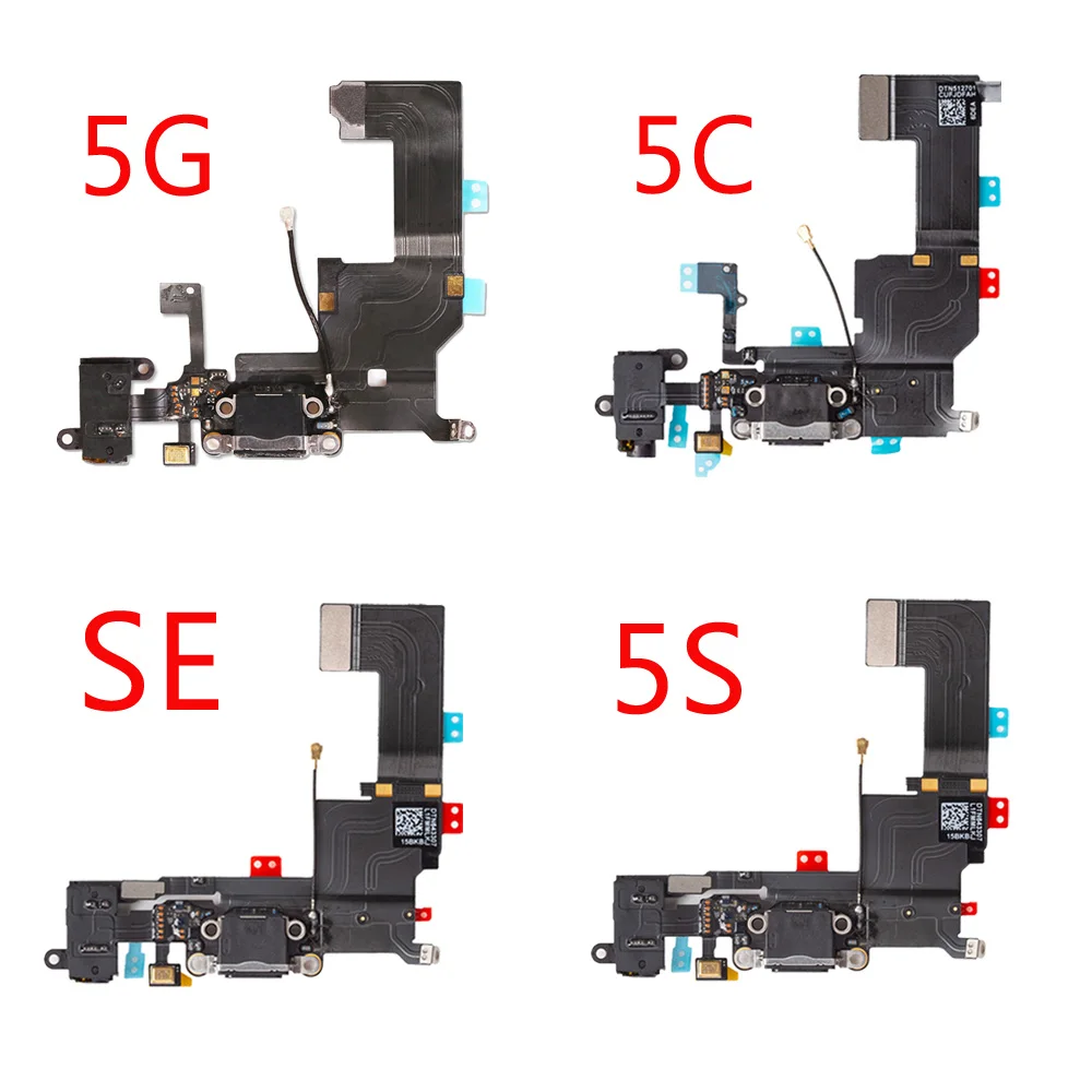 Charging Port Dock Connector Headphone Audio Jack+ Microphone Flex Cable Replacement For iPhone 6G 6 6S Plus 5G 5C 5S SE charger port flex,charger port,charger charging port,flex cable,flex cable connector,flex cable replacement,charging port board,charger flex parts,charger flex cable,charger port flex cable,charging port flex cable replacement